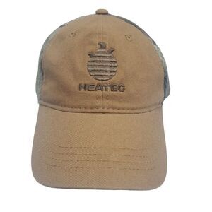 OC Ball Cap Hat Mens Tan Camouflage HEATEC Hook and Loop Adjustable Work Casual